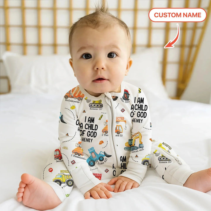 I Am A Child Of God Custom Name Convertible Zippy , I Am A Child Of God Custom Name Convertible Zippy - 0-3M