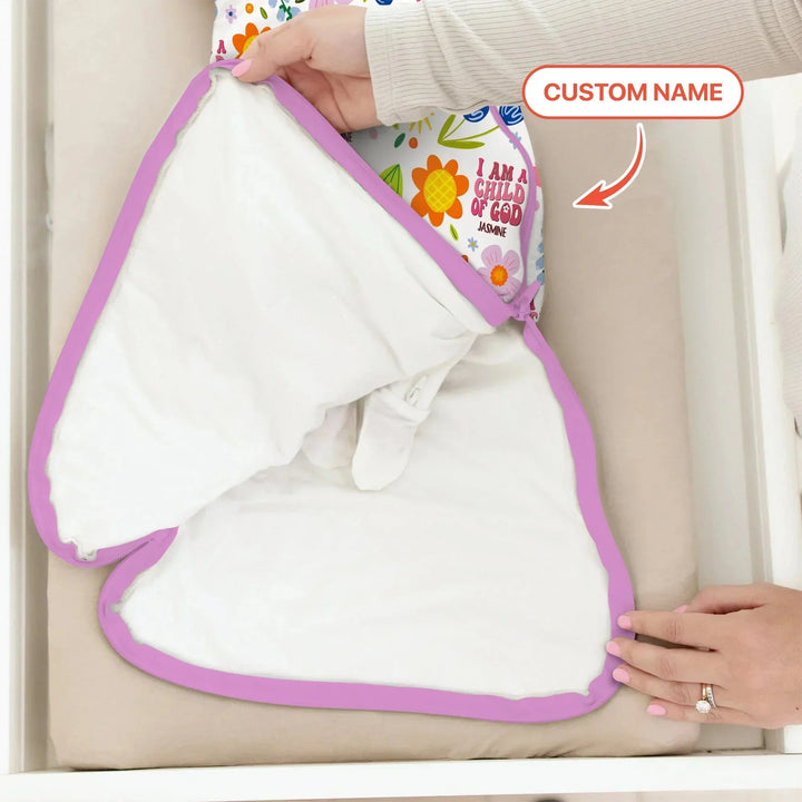 I Am A Child Of God Custom Name Girl Sleep Bag , I Am A Child Of God Custom Name Girl Sleep Bag - XS / 0.5 TOG