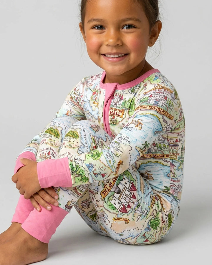 Once Upon A Map Mommy & Baby Matching Bamboo Convertible Zippy