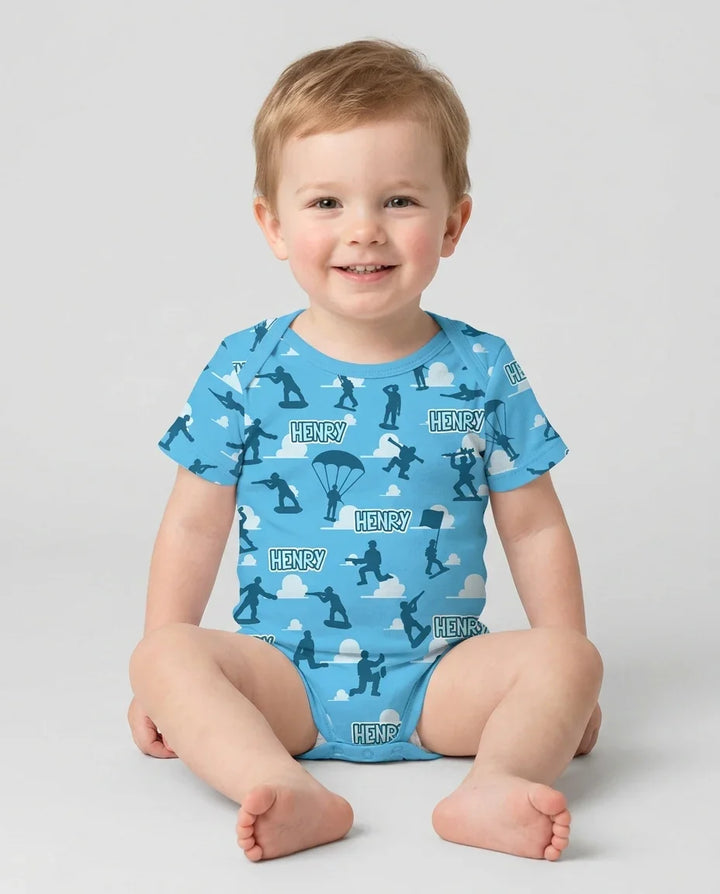 Army Men Memorial Day Bamboo Bodysuit