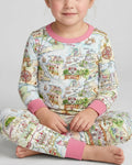 Once Upon A Map Mommy & Baby Matching Bamboo Two Piece Long Sleeve Pajama Set