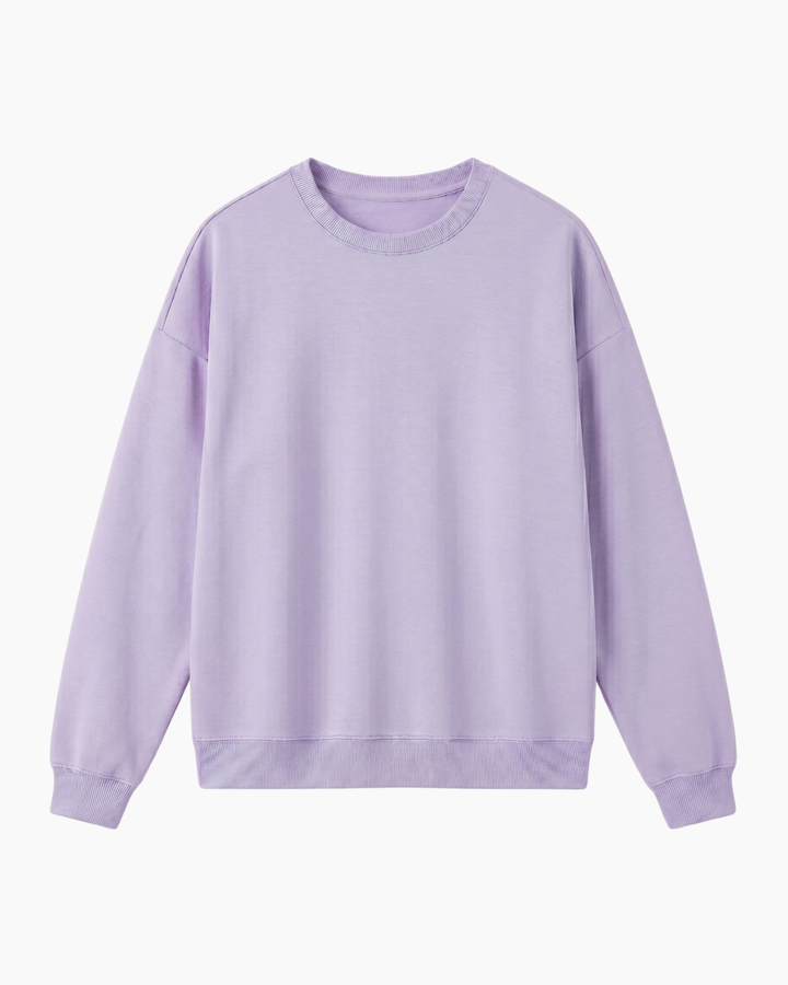 Solid Color Bamboo Adult Crewneck Sweatshirt