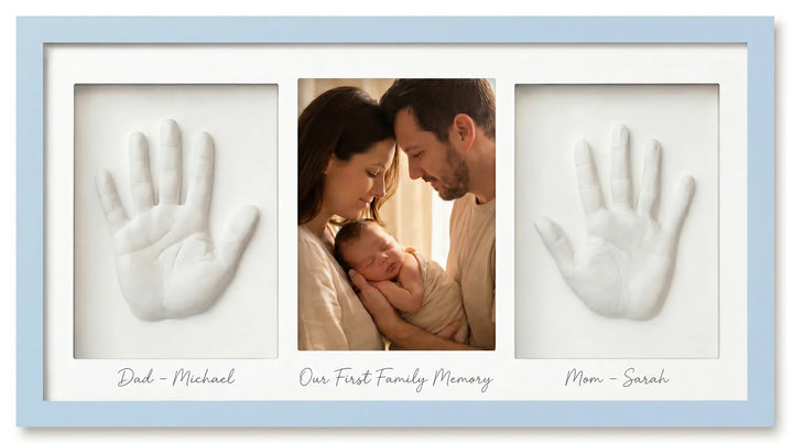 Our First Family Memory Handprint Keepsake Frame