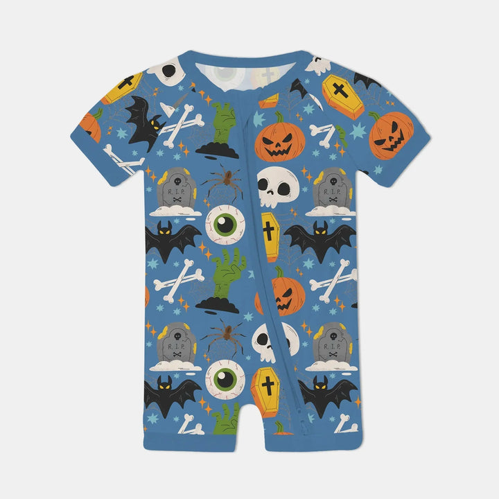 Little Monsters Shorty Zippy For Halloween , Little Monsters Shorty Zippy For Halloween - 0-3M