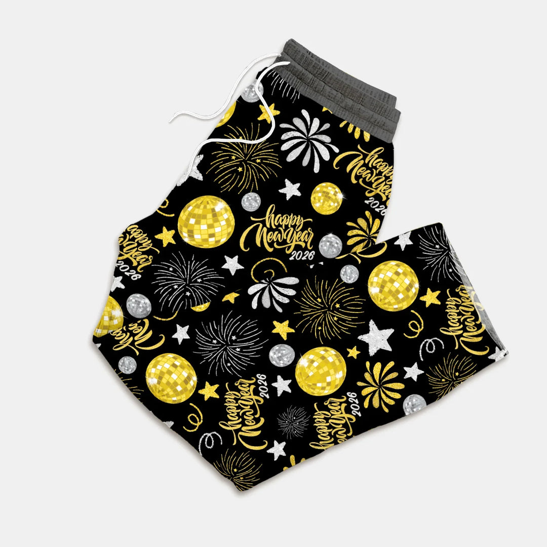 New Year's Eve Celebration Bamboo Men's Pajama Set