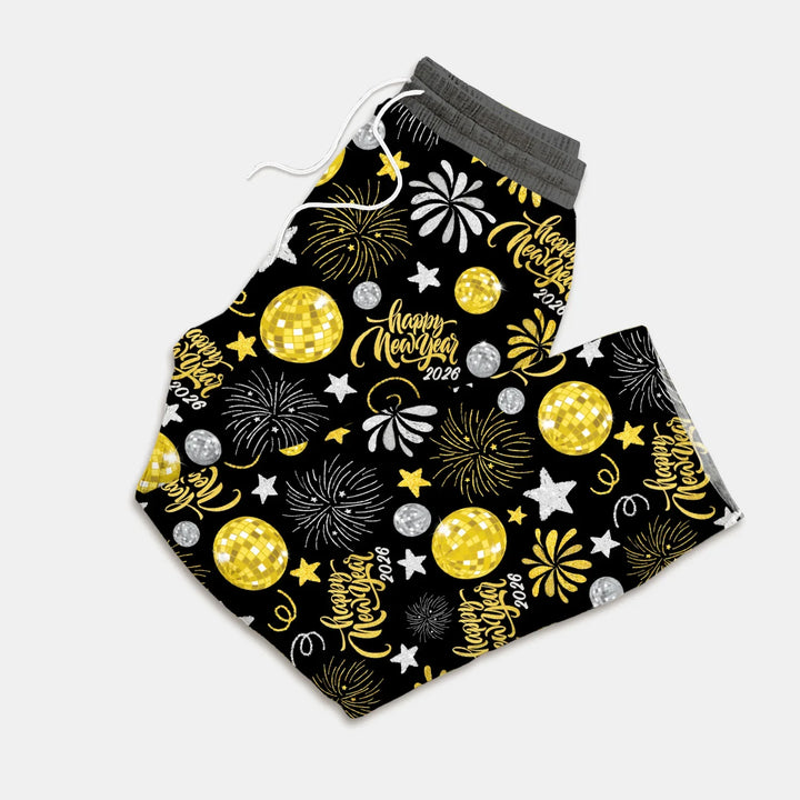 New Year's Eve Celebration Bamboo Men's Pajama Set
