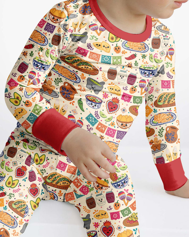 Template Bamboo Two Piece Long Sleeve Pyjamas Set