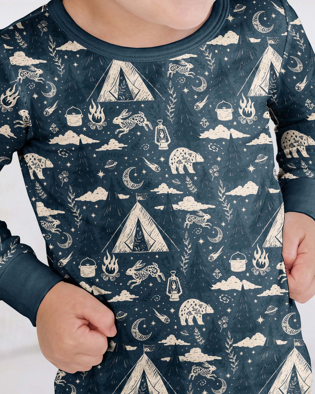 Template Bamboo Two Piece Long Sleeve Pyjamas Set