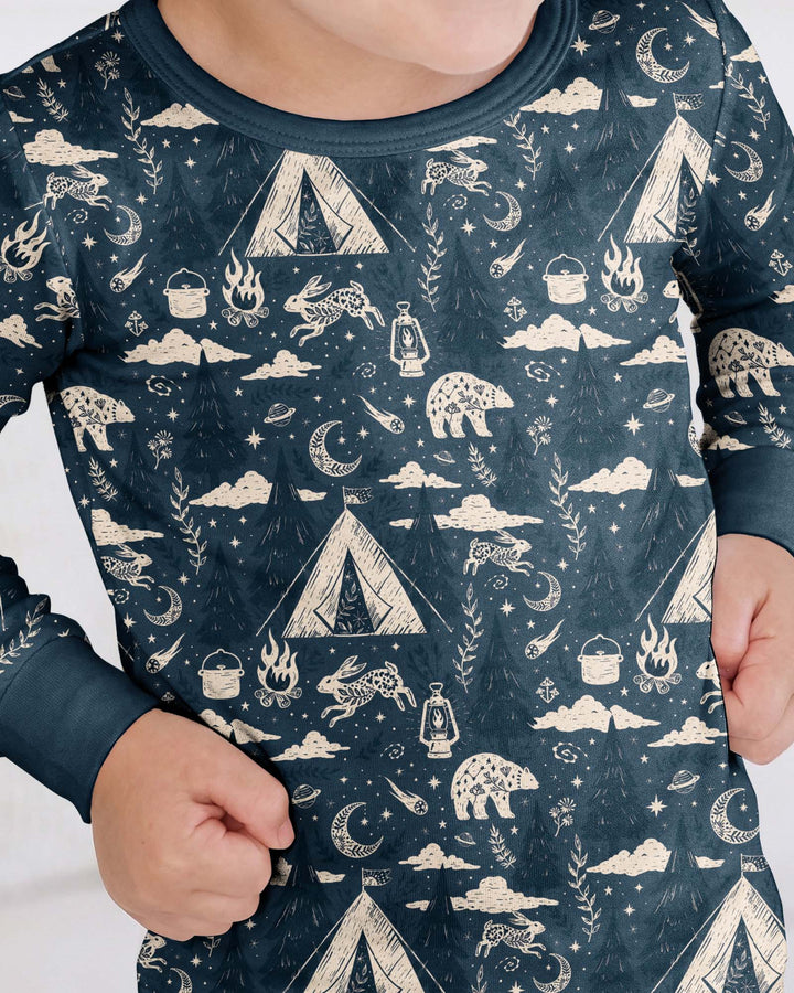 Template Bamboo Two Piece Long Sleeve Pyjamas Set