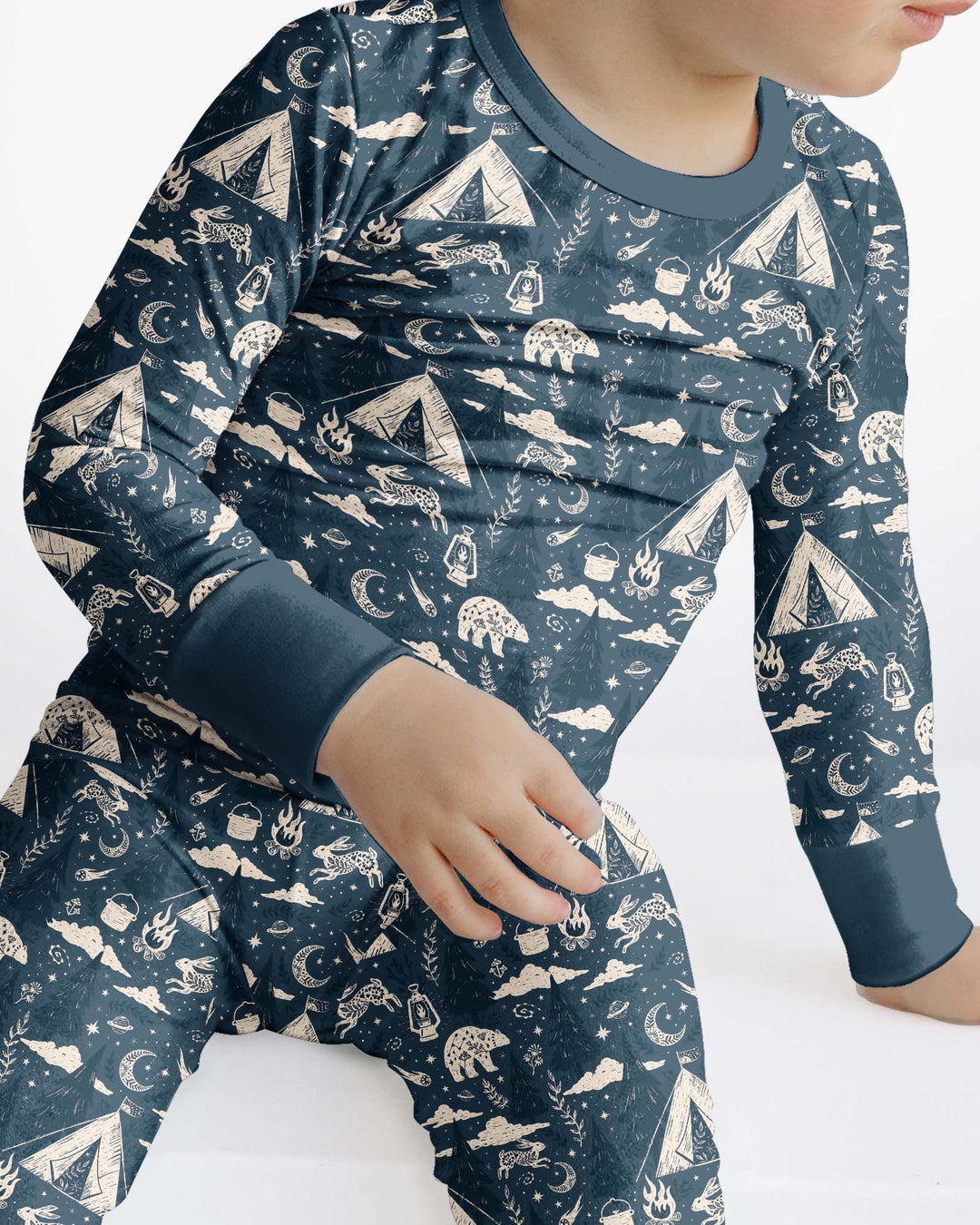 Template Bamboo Two Piece Long Sleeve Pyjamas Set