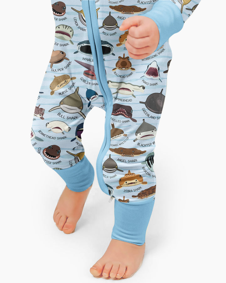 Shark Faces Bamboo Convertible Zippy