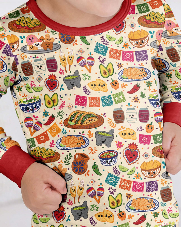 Template Bamboo Two Piece Long Sleeve Pyjamas Set