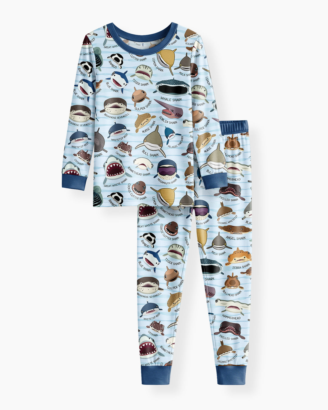 Template Bamboo Two Piece Long Sleeve Pyjamas Set