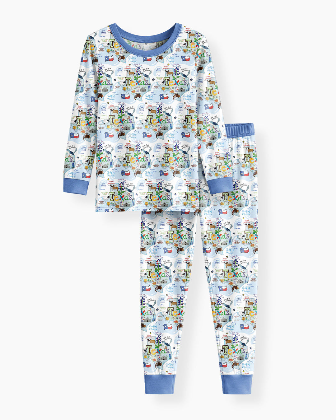 Template Bamboo Two Piece Long Sleeve Pyjamas Set