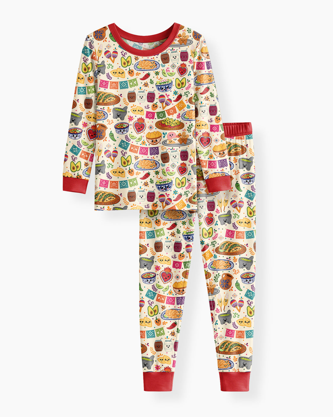 Template Bamboo Two Piece Long Sleeve Pyjamas Set