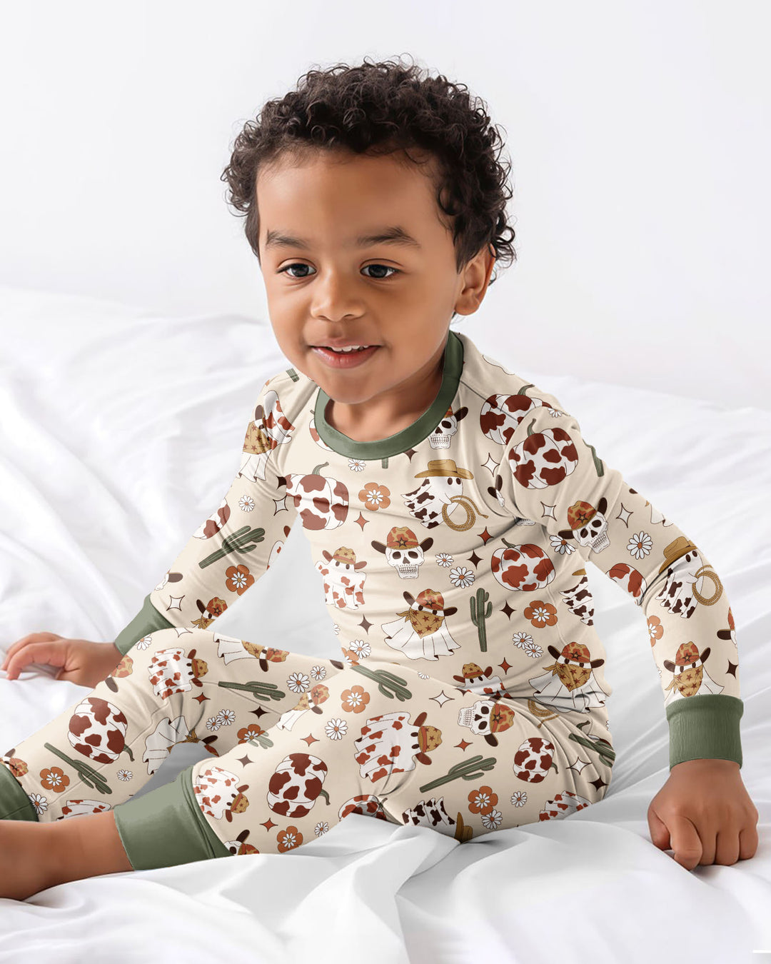 Template Bamboo Two Piece Long Sleeve Pyjamas Set