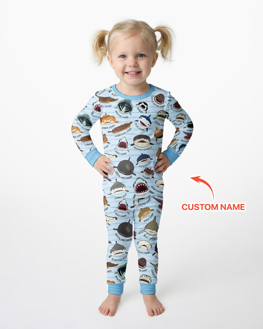 Template Bamboo Two Piece Long Sleeve Pyjamas Set