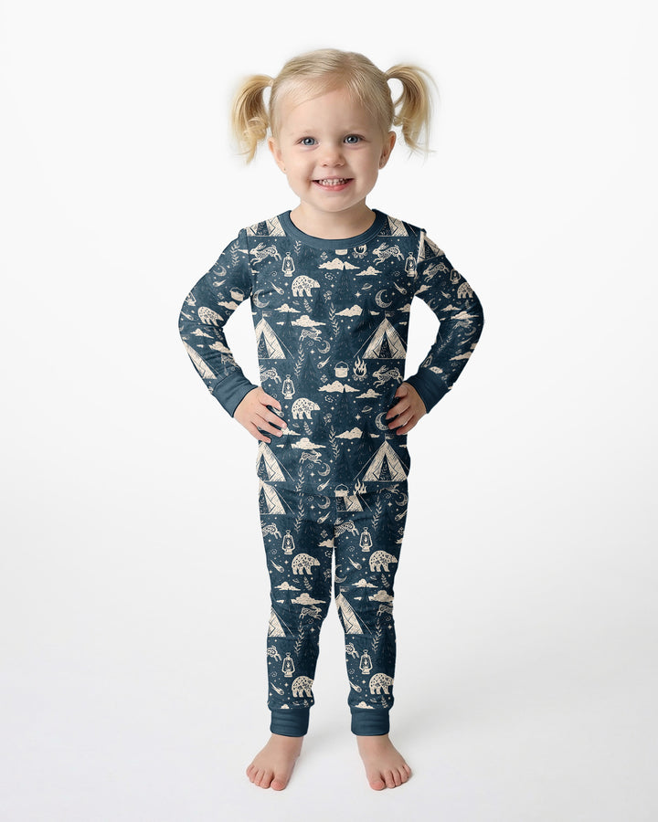 Template Bamboo Two Piece Long Sleeve Pyjamas Set