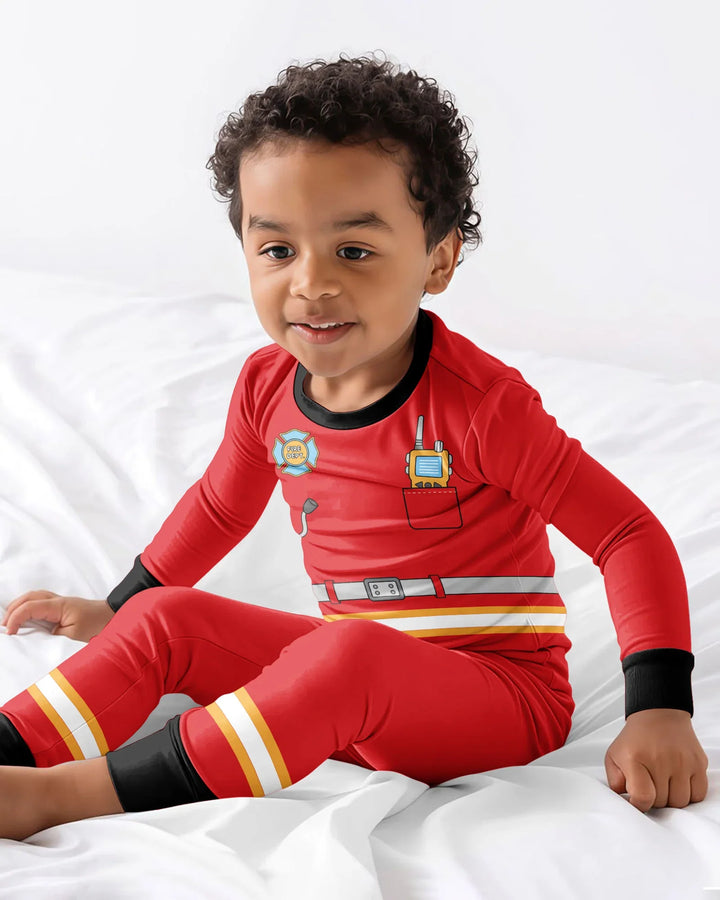 Template Bamboo Two Piece Long Sleeve Pyjamas Set