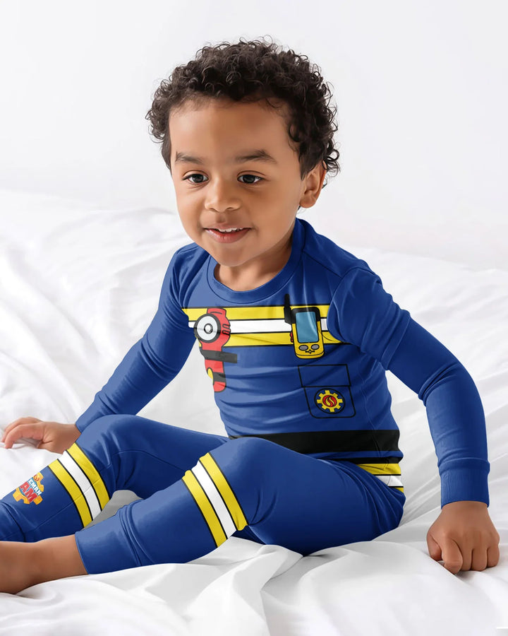 Template Bamboo Two Piece Long Sleeve Pyjamas Set