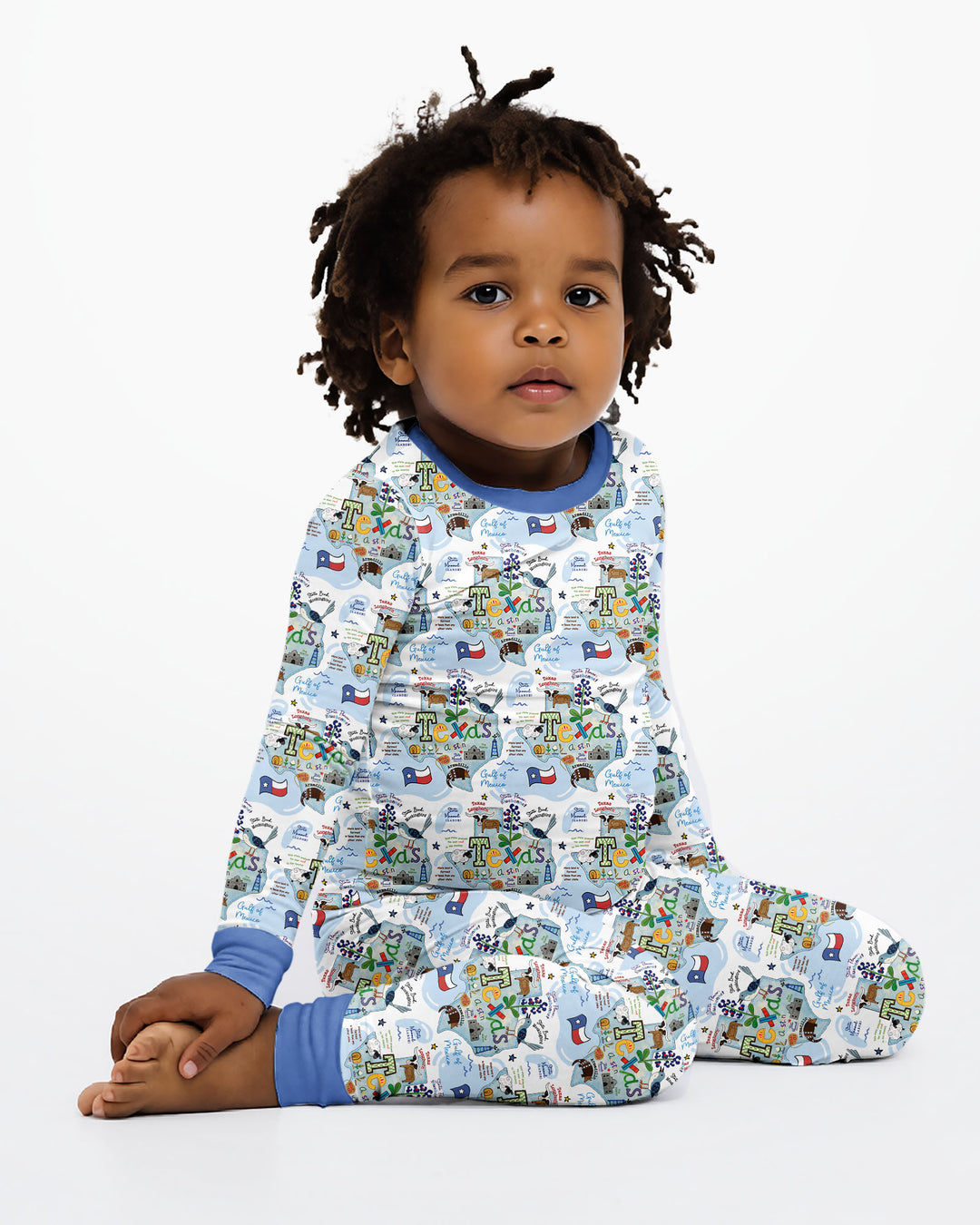 Template Bamboo Two Piece Long Sleeve Pyjamas Set