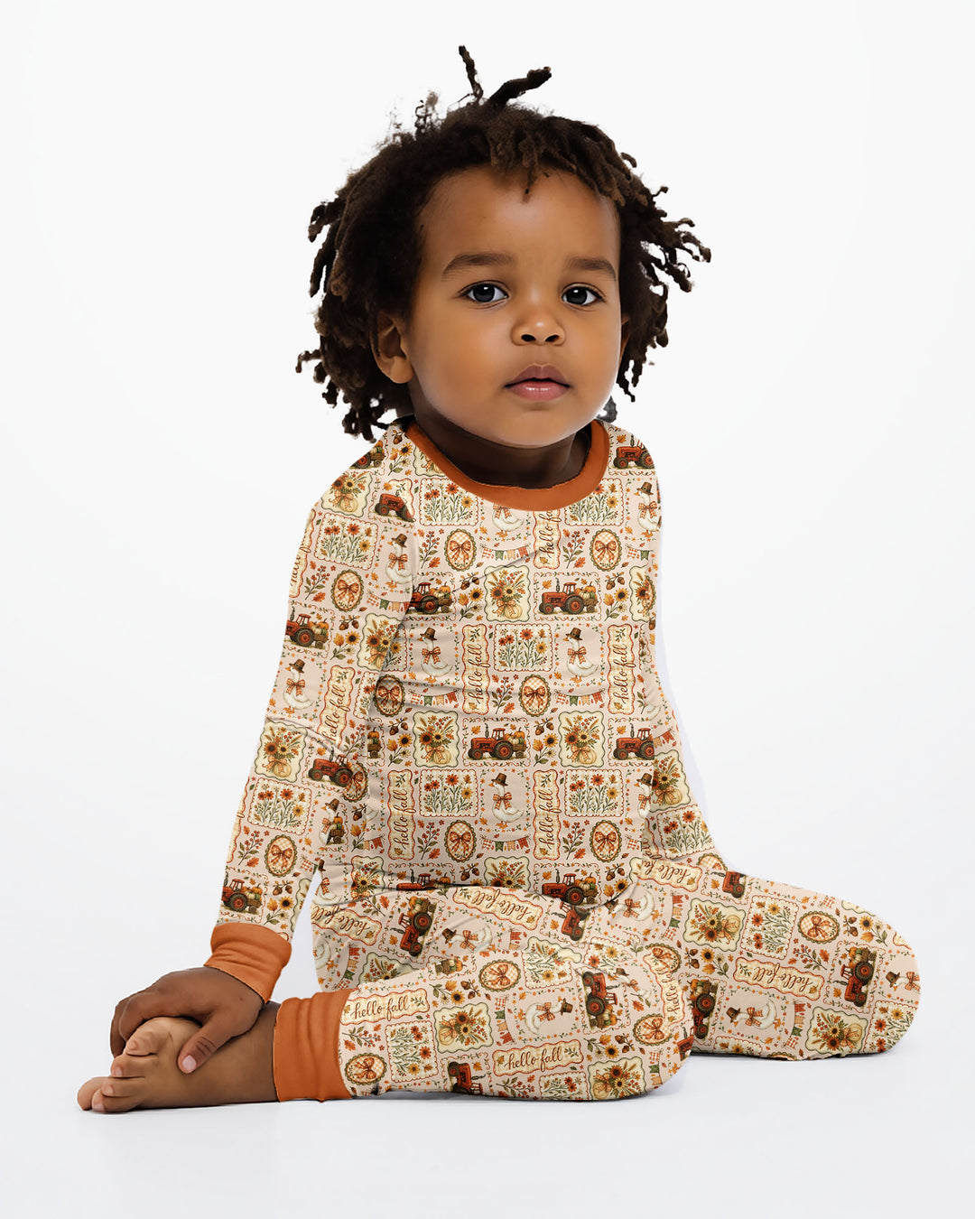 Template Bamboo Two Piece Long Sleeve Pyjamas Set