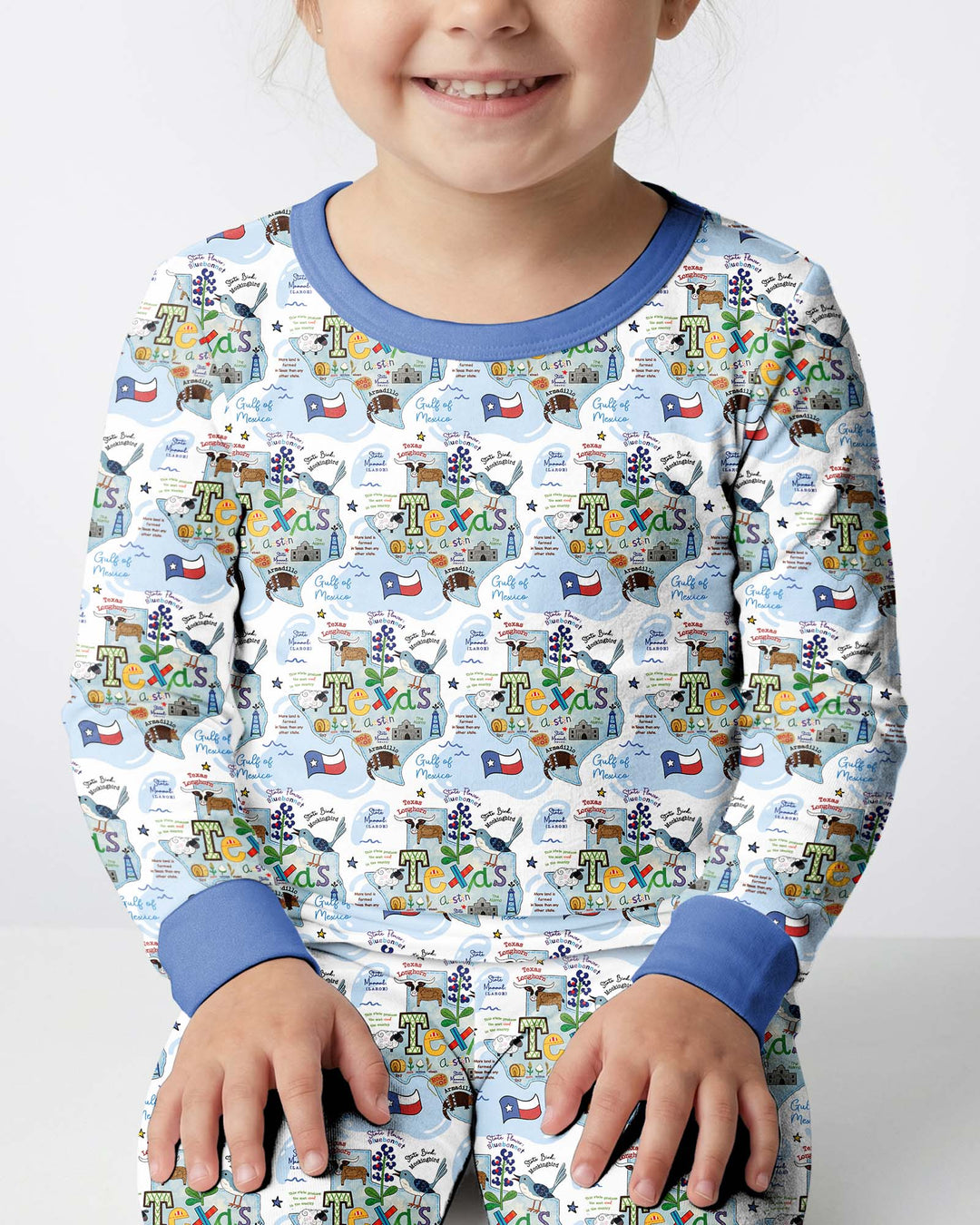 Template Bamboo Two Piece Long Sleeve Pyjamas Set
