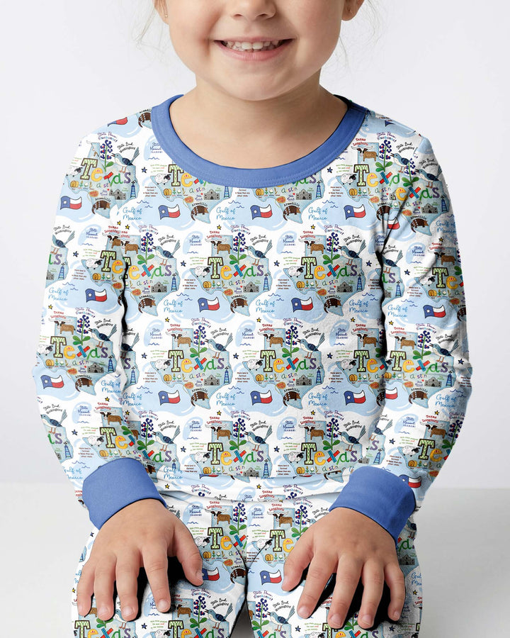 Template Bamboo Two Piece Long Sleeve Pyjamas Set