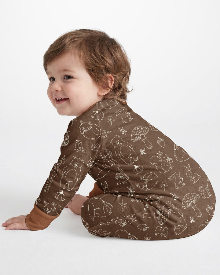 Autumn Woodland Bamboo Convertible Zippy
