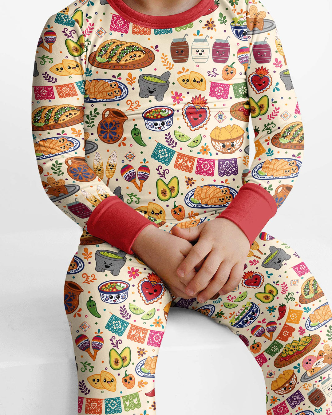 Template Bamboo Two Piece Long Sleeve Pyjamas Set