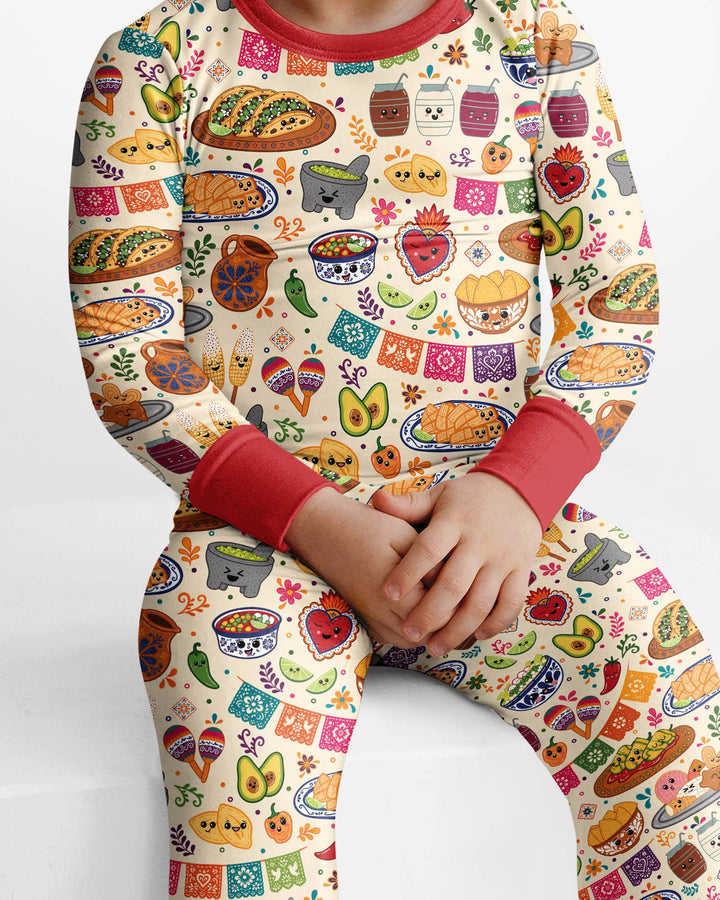 Template Bamboo Two Piece Long Sleeve Pyjamas Set