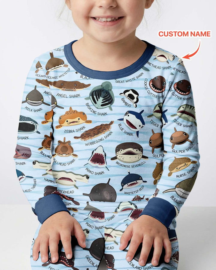 Template Bamboo Two Piece Long Sleeve Pyjamas Set