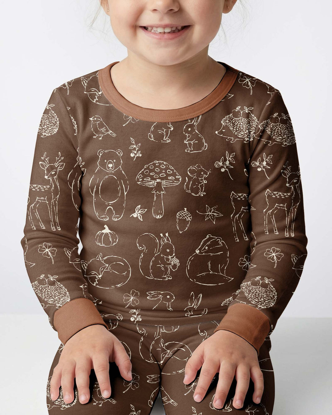 Template Bamboo Two Piece Long Sleeve Pyjamas Set