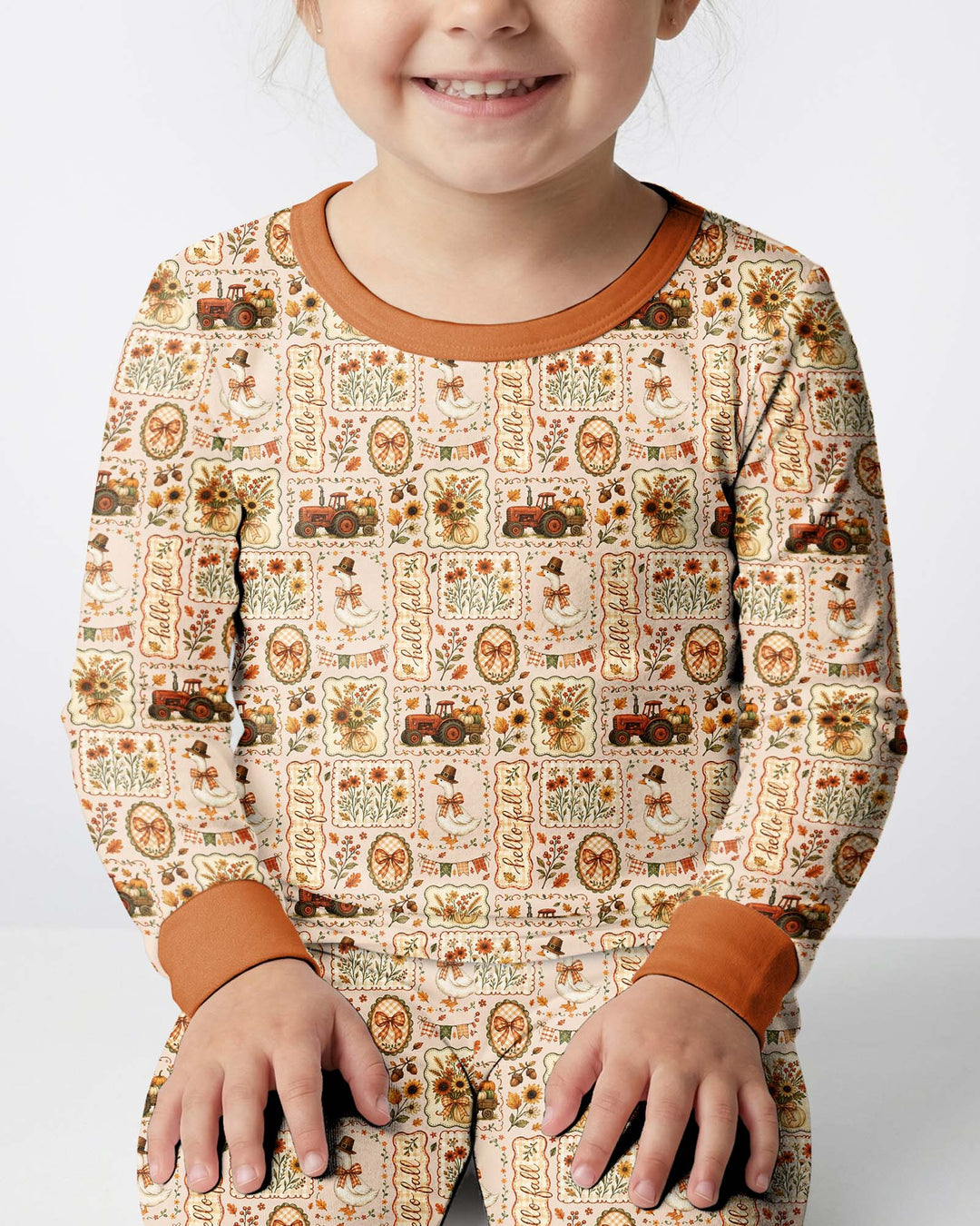 Template Bamboo Two Piece Long Sleeve Pyjamas Set