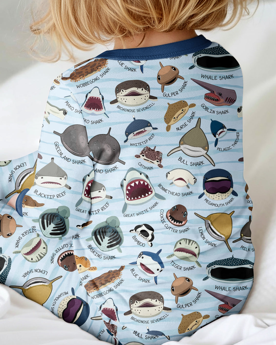 Shark Faces Bamboo Convertible Zippy
