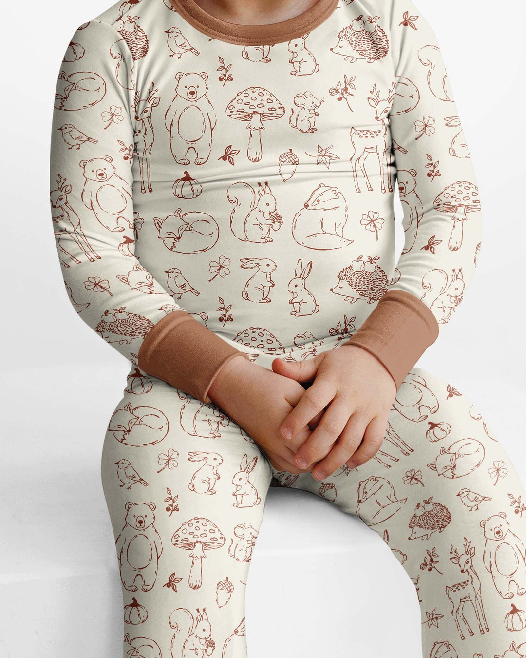Template Bamboo Two Piece Long Sleeve Pyjamas Set