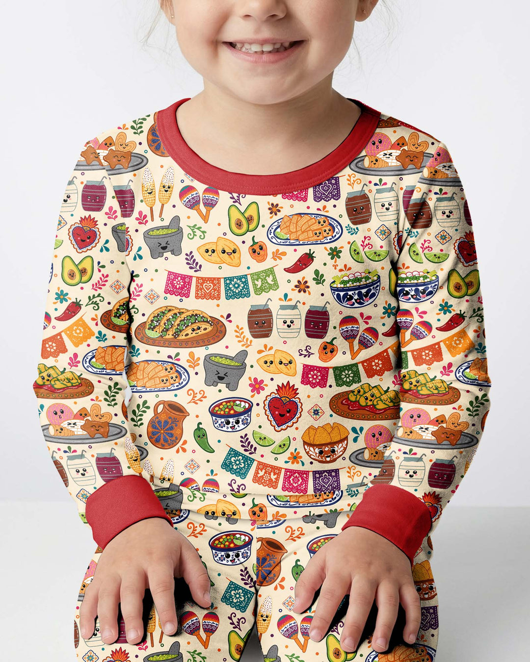 Template Bamboo Two Piece Long Sleeve Pyjamas Set