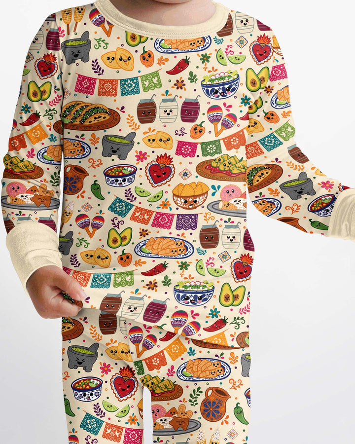 Template Bamboo Two Piece Long Sleeve Pyjamas Set