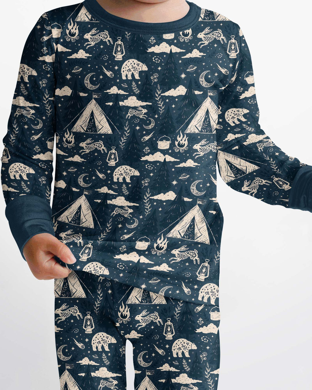 Template Bamboo Two Piece Long Sleeve Pyjamas Set