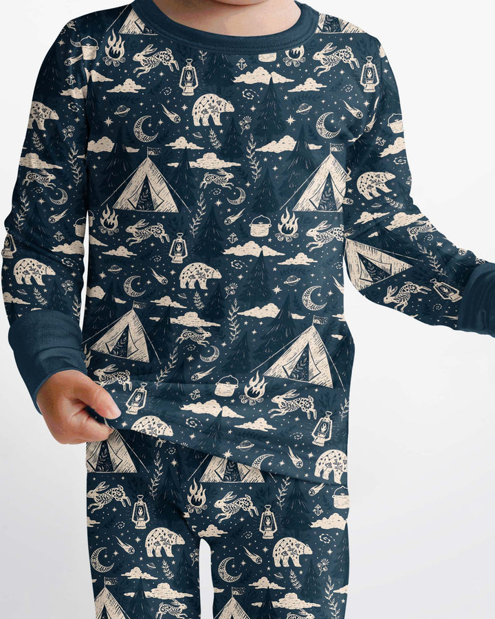 Template Bamboo Two Piece Long Sleeve Pyjamas Set