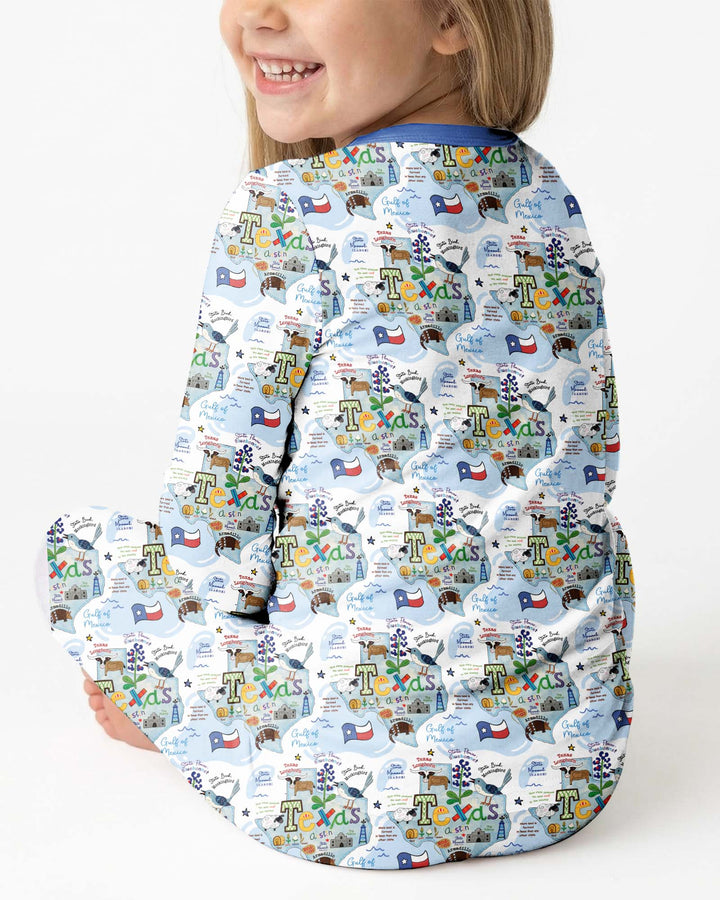 Template Bamboo Two Piece Long Sleeve Pyjamas Set