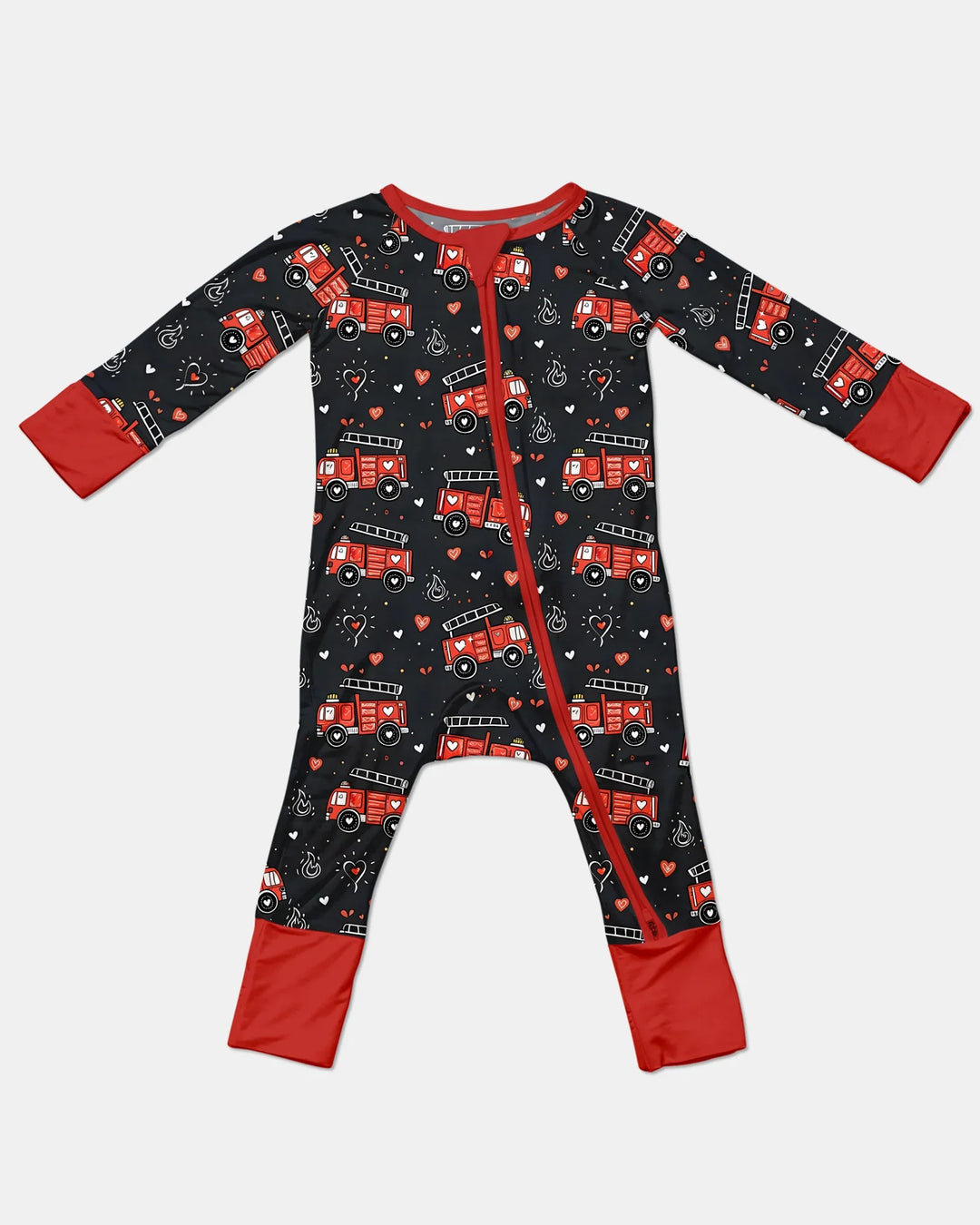 Valentine Fire Trucks Bamboo Convertible Zippy