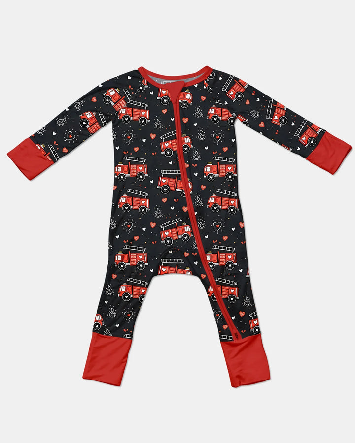 Valentine Fire Trucks Bamboo Convertible Zippy