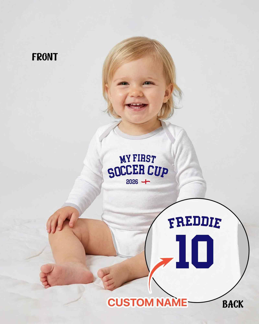 My First Soccer Cup 2026 Bamboo Bodysuit