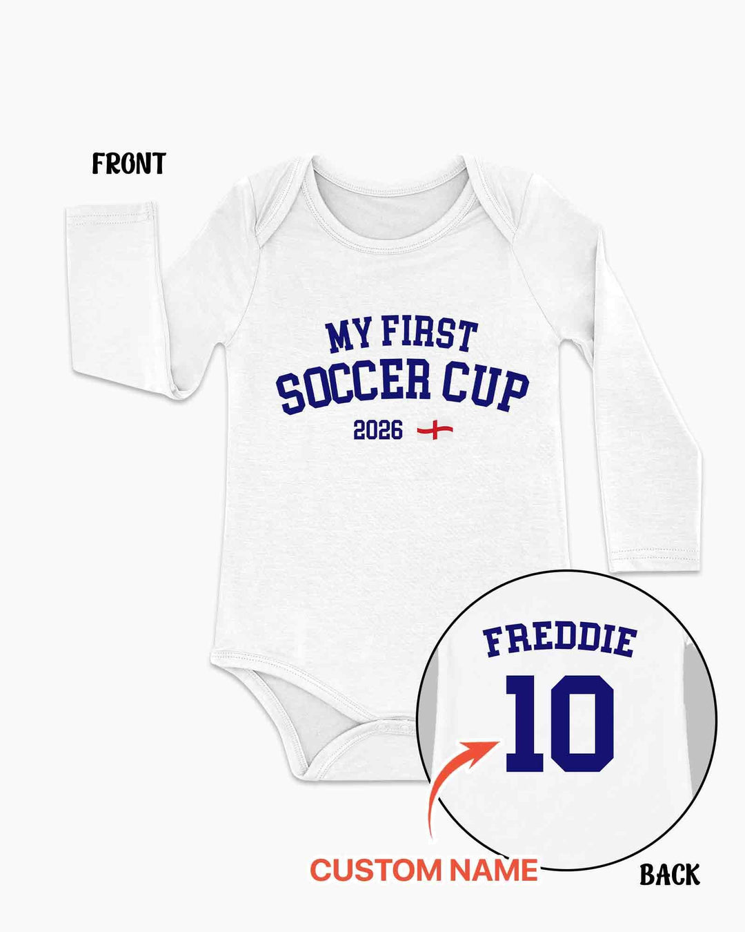 My First Soccer Cup 2026 Bamboo Bodysuit
