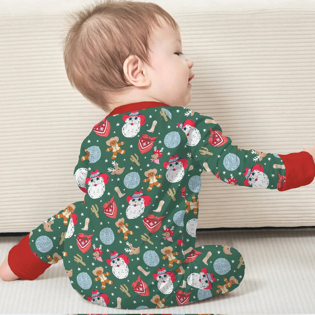 Lovely Western Christmas Boy Convertible Zippy , Lovely Western Christmas Boy Convertible Zippy - 0-3M