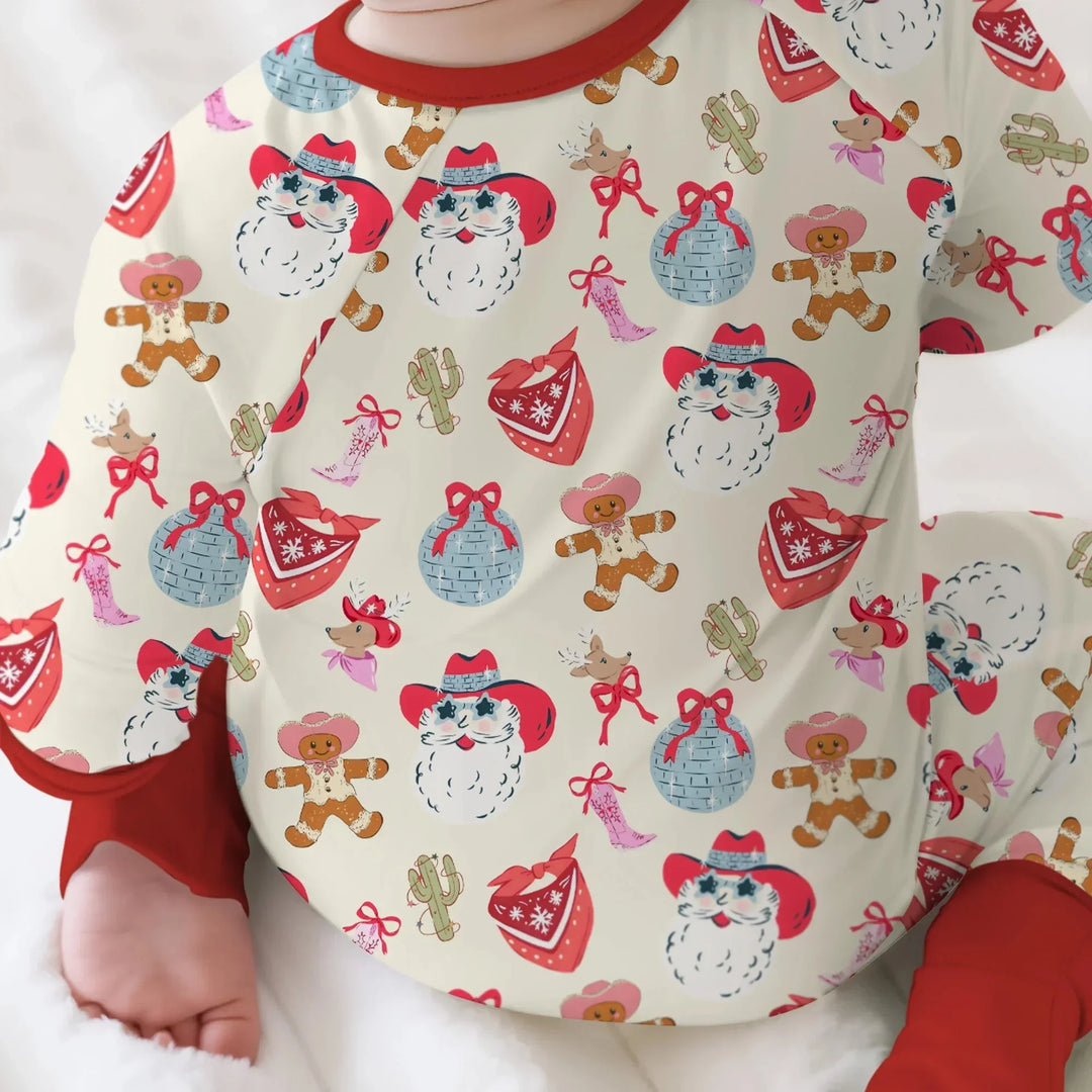 Lovely Western Christmas Girl Convertible Zippy , Lovely Western Christmas Girl Convertible Zippy - 0-3M