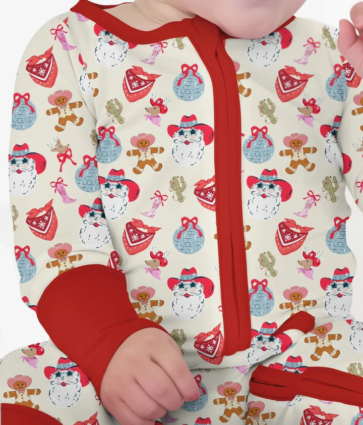 Lovely Western Christmas Girl Convertible Zippy , Lovely Western Christmas Girl Convertible Zippy - 0-3M