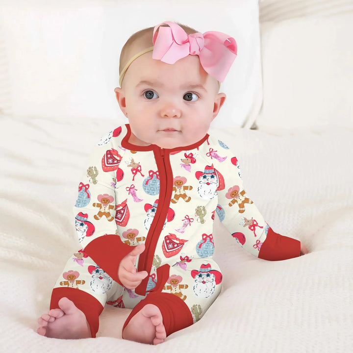 Lovely Western Christmas Girl Convertible Zippy , Lovely Western Christmas Girl Convertible Zippy - 0-3M