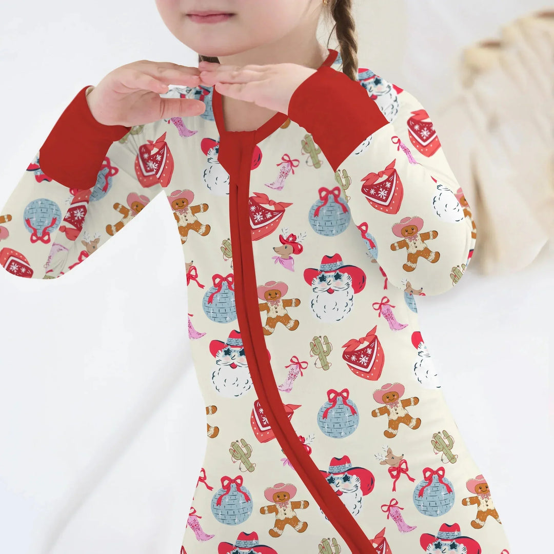 Lovely Western Christmas Girl Convertible Zippy , Lovely Western Christmas Girl Convertible Zippy - 0-3M